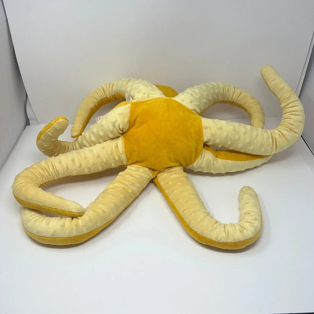 IKEA BLAVINGAD Octopus Plush‎ 20 Inch Yellow Stuffed Animal Soft Stuffed Toy